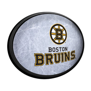 Boston Bruins: Ice Rink - Oval Slimline Lighted Wall Sign - The Fan-Brand