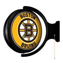 Load image into Gallery viewer, Boston Bruins: Original Round Rotating Lighted Wall Sign - The Fan-Brand