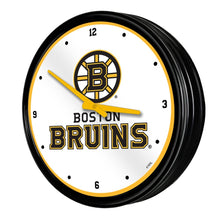 Load image into Gallery viewer, Boston Bruins: Retro Lighted Wall Clock - The Fan-Brand
