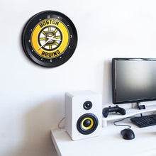 Load image into Gallery viewer, Boston Bruins: Ribbed Frame Wall Clock Default Title