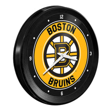 Load image into Gallery viewer, Boston Bruins: Ribbed Frame Wall Clock Default Title