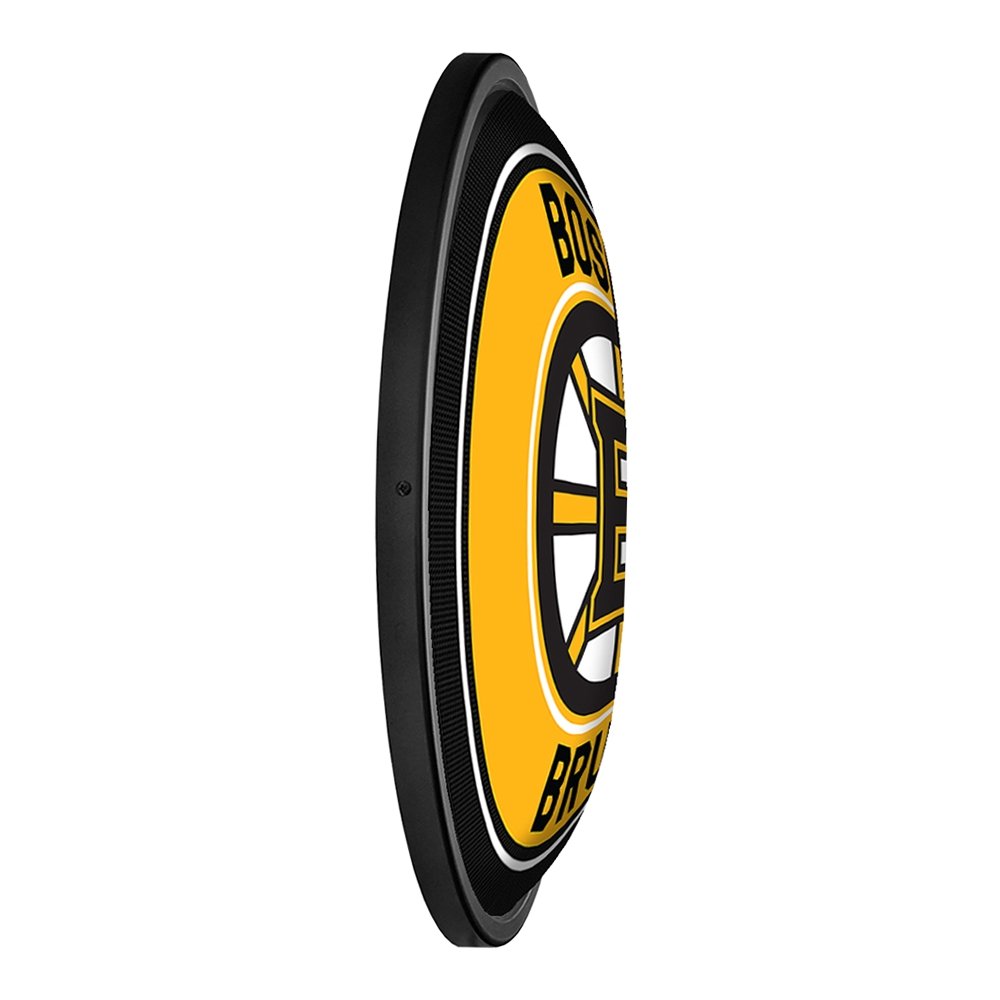 Boston Bruins: Round Slimline Lighted Wall Sign - The Fan-Brand – Man ...