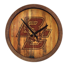 Load image into Gallery viewer, Boston College Eagles: Branded &quot;Faux&quot; Barrel Top Wall Clock Default Title