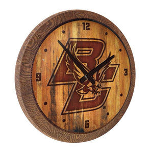 Boston College Eagles: Branded "Faux" Barrel Top Wall Clock Default Title