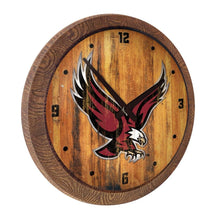Load image into Gallery viewer, Boston College Eagles: Eagle - Weathered &quot;Faux&quot; Barrel Top Wall Clock - The Fan-Brand