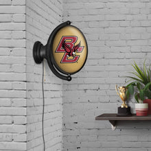 Load image into Gallery viewer, Boston College Eagles: Original Oval Rotating Lighted Wall Sign - The Fan-Brand