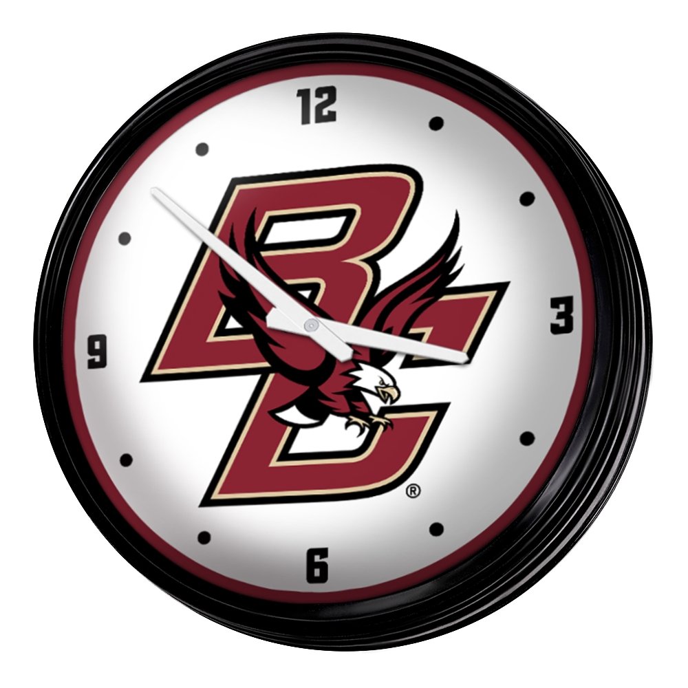 Boston College Eagles: Retro Lighted Wall Clock - The Fan-Brand