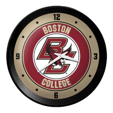 Load image into Gallery viewer, Boston College Eagles: Ribbed Frame Wall Clock - The Fan-Brand