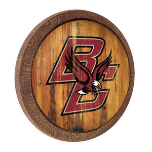 Boston College Eagles: Weathered "Faux" Barrel Top Sign - The Fan-Brand