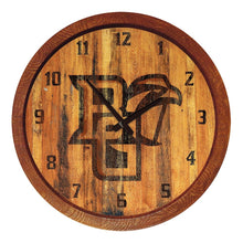 Load image into Gallery viewer, Bowling Green Falcons: Branded &quot;Faux&quot; Barrel Top Wall Clock - The Fan-Brand