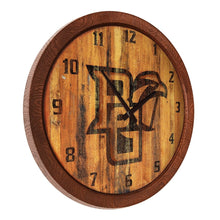 Load image into Gallery viewer, Bowling Green Falcons: Branded &quot;Faux&quot; Barrel Top Wall Clock - The Fan-Brand