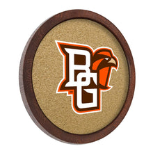 Load image into Gallery viewer, Bowling Green Falcons: &quot;Faux&quot; Barrel Framed Cork Board - The Fan-Brand