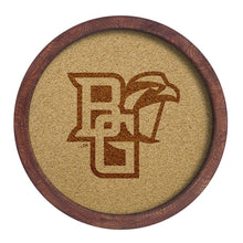 Load image into Gallery viewer, Bowling Green Falcons: &quot;Faux&quot; Barrel Framed Cork Board - The Fan-Brand