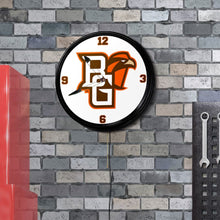 Load image into Gallery viewer, Bowling Green Falcons: Retro Lighted Wall Clock - The Fan-Brand