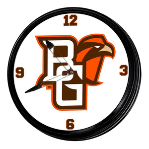 Bowling Green Falcons: Retro Lighted Wall Clock - The Fan-Brand