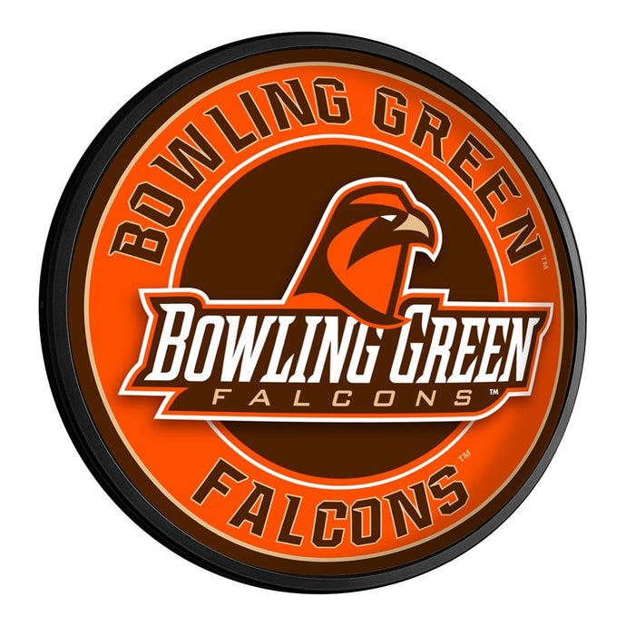 Bowling Green Falcons: Round Slimline Lighted Wall Sign - The Fan-Brand