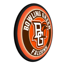 Load image into Gallery viewer, Bowling Green Falcons: Wordmark - Round Slimline Lighted Wall Sign - The Fan-Brand