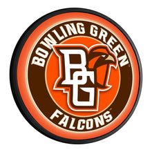 Load image into Gallery viewer, Bowling Green Falcons: Wordmark - Round Slimline Lighted Wall Sign - The Fan-Brand