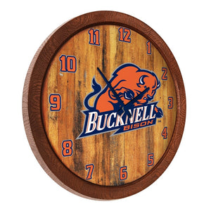 Bucknell Bison: "Faux" Barrel Top Wall Clock - The Fan-Brand