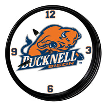 Load image into Gallery viewer, Bucknell Bison: Retro Lighted Wall Clock - The Fan-Brand