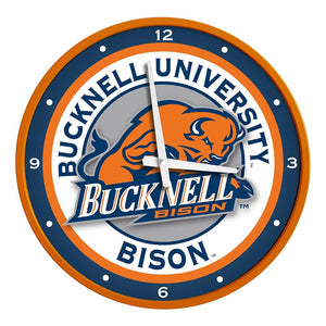 Bucknell Bisons: Modern Disc Wall Clock - The Fan-Brand