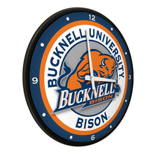 Load image into Gallery viewer, Bucknell Bisons: Modern Disc Wall Clock - The Fan-Brand