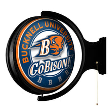 Load image into Gallery viewer, Bucknell Bisons: Original Round Rotating Lighted Wall Sign - The Fan-Brand