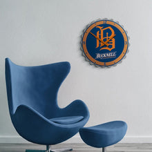 Load image into Gallery viewer, Bucknell Bisons: Script Logo - Bottle Cap Wall Clock - The Fan-Brand