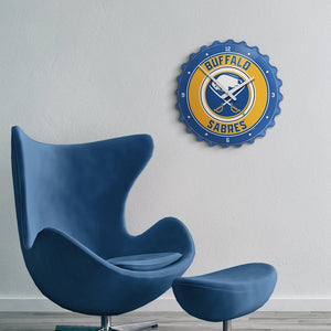 Buffalo Sabres: Bottle Cap Wall Clock - The Fan-Brand