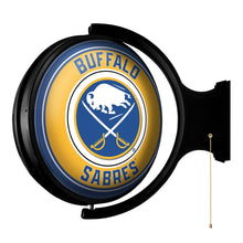 Load image into Gallery viewer, Buffalo Sabres: Original Round Rotating Lighted Wall Sign - The Fan-Brand