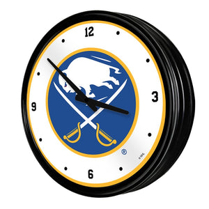 Buffalo Sabres: Retro Lighted Wall Clock - The Fan-Brand