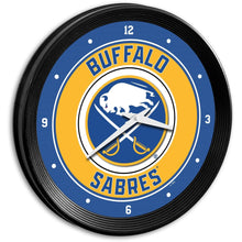 Load image into Gallery viewer, Buffalo Sabres: Ribbed Frame Wall Clock - The Fan-Brand