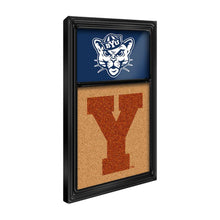 Load image into Gallery viewer, BYU Cougars: Cougar, Dual Logo - Cork Note Board - The Fan-Brand