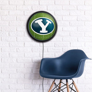 BYU Cougars: On the 50 - Slimline Lighted Wall Sign - The Fan-Brand