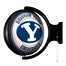 Load image into Gallery viewer, BYU Cougars: Original Round Rotating Lighted Wall Sign - The Fan-Brand