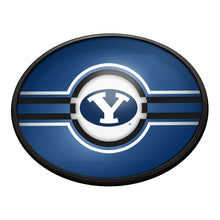 Load image into Gallery viewer, BYU Cougars: Oval Slimline Lighted Wall Sign - The Fan-Brand