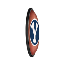 Load image into Gallery viewer, BYU Cougars: Pigskin - Oval Slimline Lighted Wall Sign - The Fan-Brand