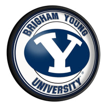 Load image into Gallery viewer, BYU Cougars: Round Slimline Lighted Wall Sign - The Fan-Brand