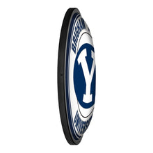 Load image into Gallery viewer, BYU Cougars: Round Slimline Lighted Wall Sign - The Fan-Brand