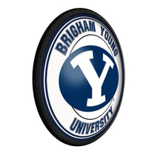 Load image into Gallery viewer, BYU Cougars: Round Slimline Lighted Wall Sign - The Fan-Brand