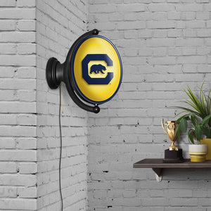 Cal Bears: Block C - Original Oval Rotating Lighted Wall Sign - The Fan-Brand