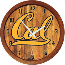 Load image into Gallery viewer, Cal Bears: &quot;Faux&quot; Barrel Top Wall Clock - The Fan-Brand