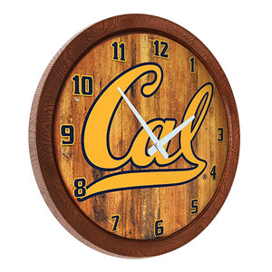 Cal Bears: "Faux" Barrel Top Wall Clock - The Fan-Brand