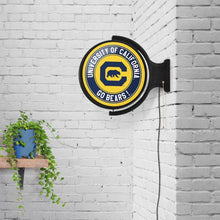 Load image into Gallery viewer, Cal Bears: Go Bears! - Original Round Rotating Lighted Wall Sign - The Fan-Brand