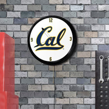 Load image into Gallery viewer, Cal Bears: Retro Lighted Wall Clock - The Fan-Brand