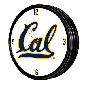 Cal Bears: Retro Lighted Wall Clock - The Fan-Brand