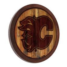 Load image into Gallery viewer, Calgary Flames: Branded &quot;Faux&quot; Barrel Top Sign - The Fan-Brand