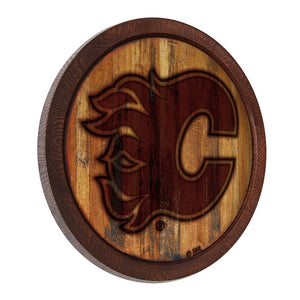 Calgary Flames: Branded "Faux" Barrel Top Sign - The Fan-Brand