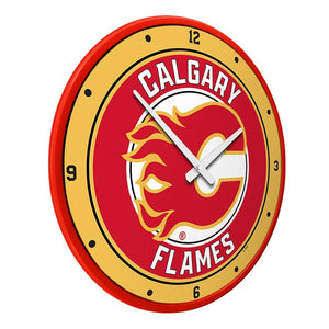 Calgary Flames: Modern Disc Wall Clock - The Fan-Brand