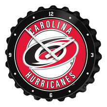 Load image into Gallery viewer, Carolina Hurricanes: Bottle Cap Wall Clock - The Fan-Brand